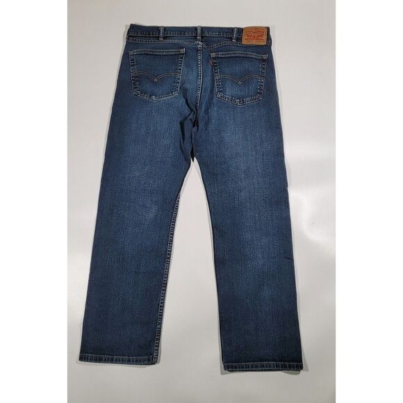 Levi's 505 Men Blue Jeans Size 38x30  Regular Straight Leg Dark Wash - Picture 1 of 11